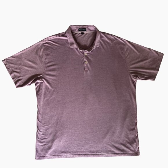 Peter Millar Purple Excursionist Flex Short Sleeve Polo Men's XXL - Picture 1 of 4